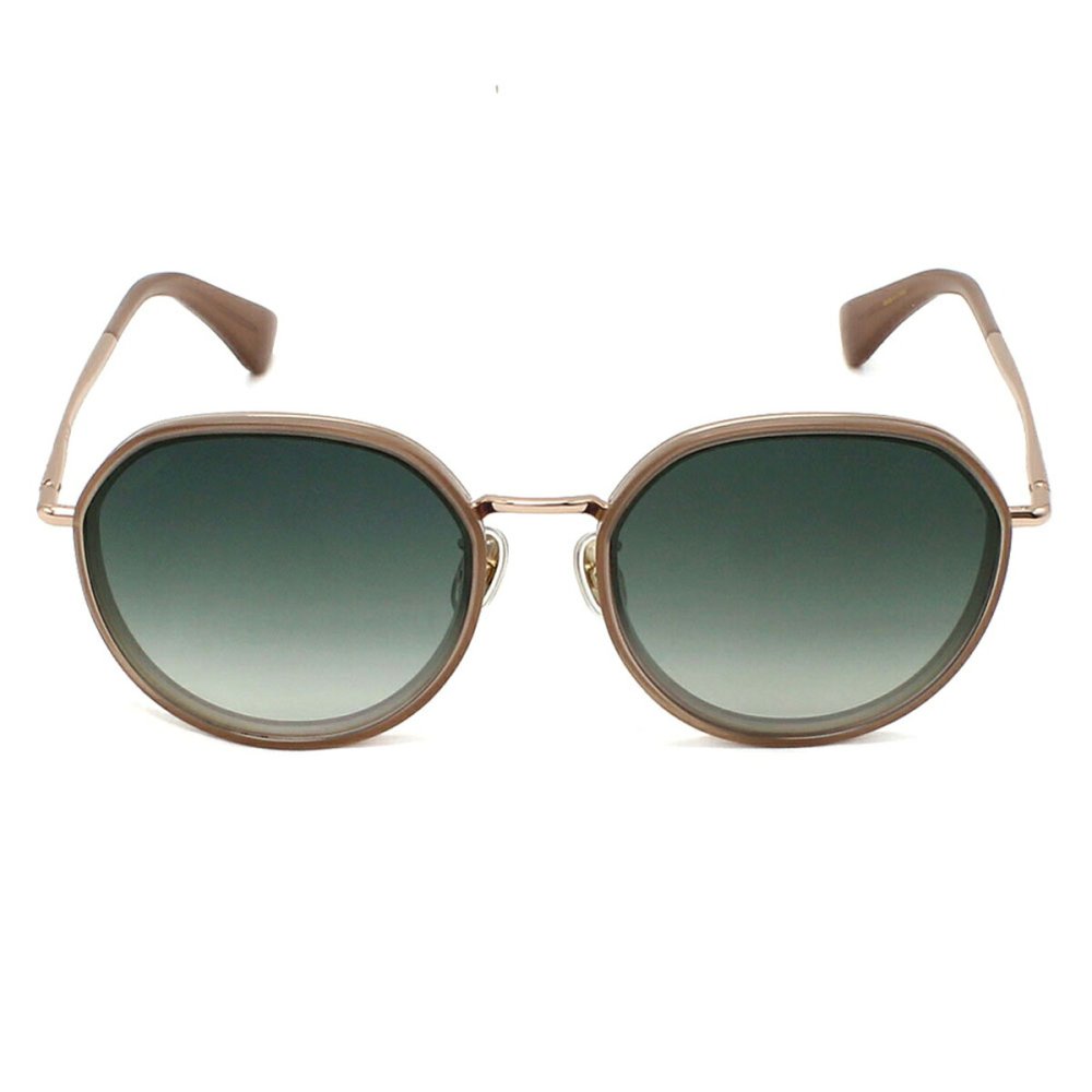 マックスマーラ Max Mara サングラス ノーズパッド UVカット アイウェア ラウンド ボストン MM0148-K/S 57B 57 メンズ レディース ユニセックス ベージュ（クリア）+ブルー系グラデーション 海外正規品