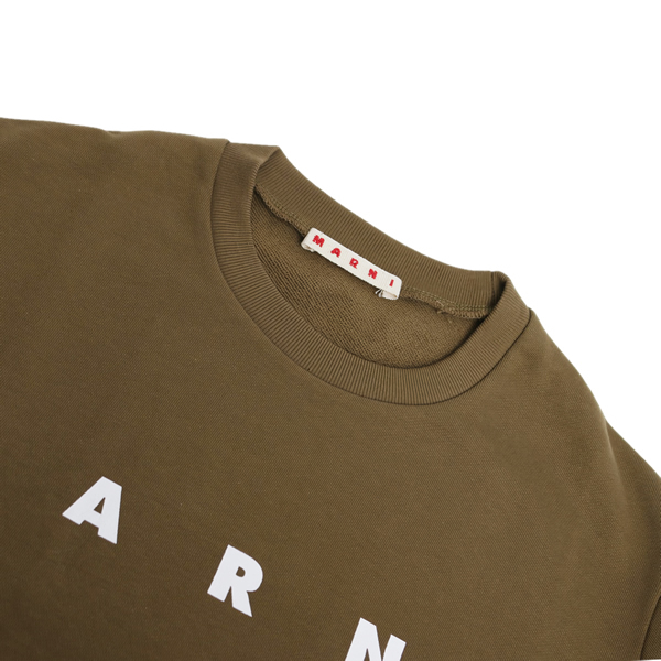 マルニ MARNI トレーナー スウェット マルニキッズ ms340u-m01612-m00v0-0m721-12y キッズ 0M721 ブラウン
