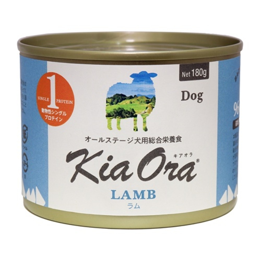 KIA ORA キアオラドッグフード缶詰 ラム 180g×12缶