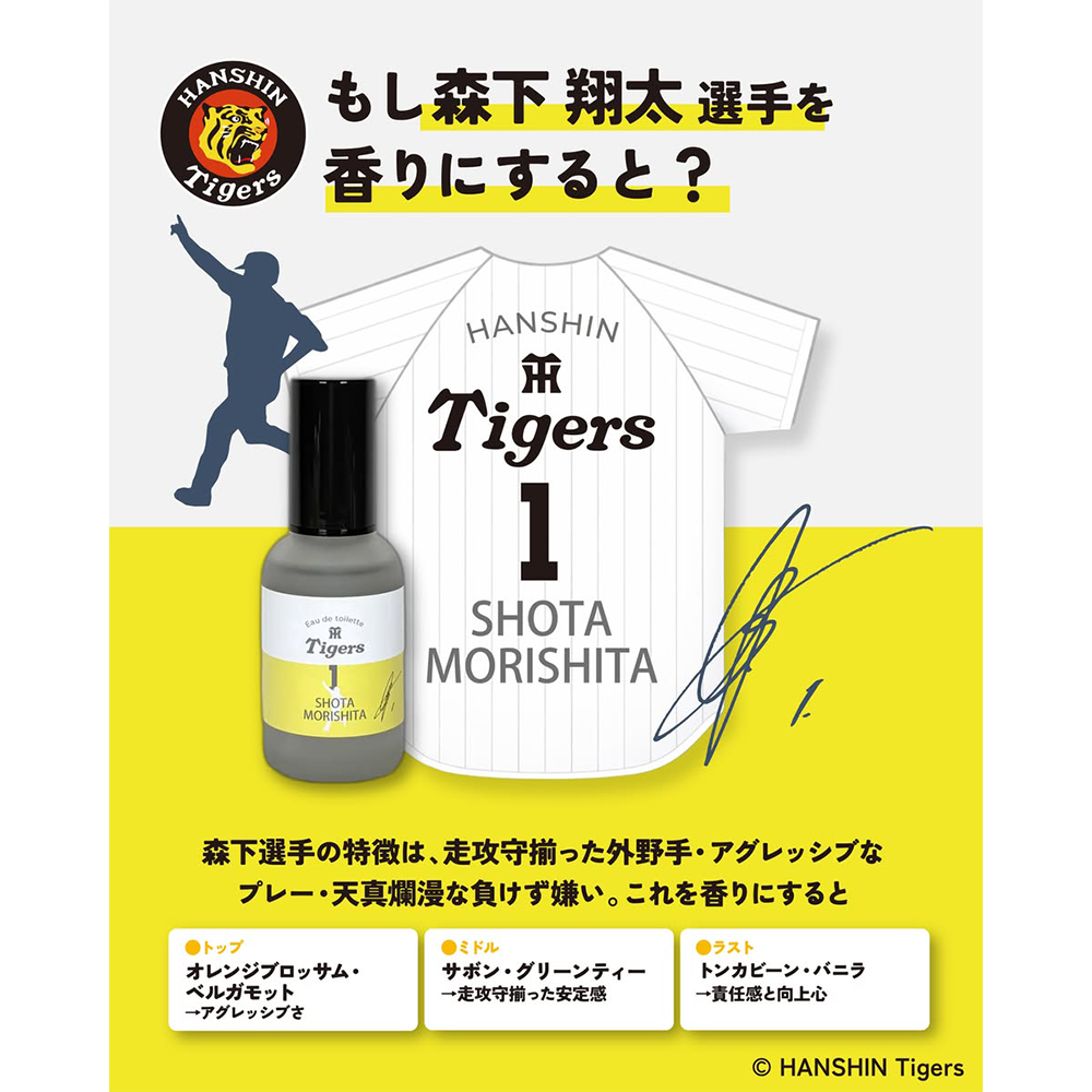 阪神タイガース オードトワレ ＃1 森下翔太 選手