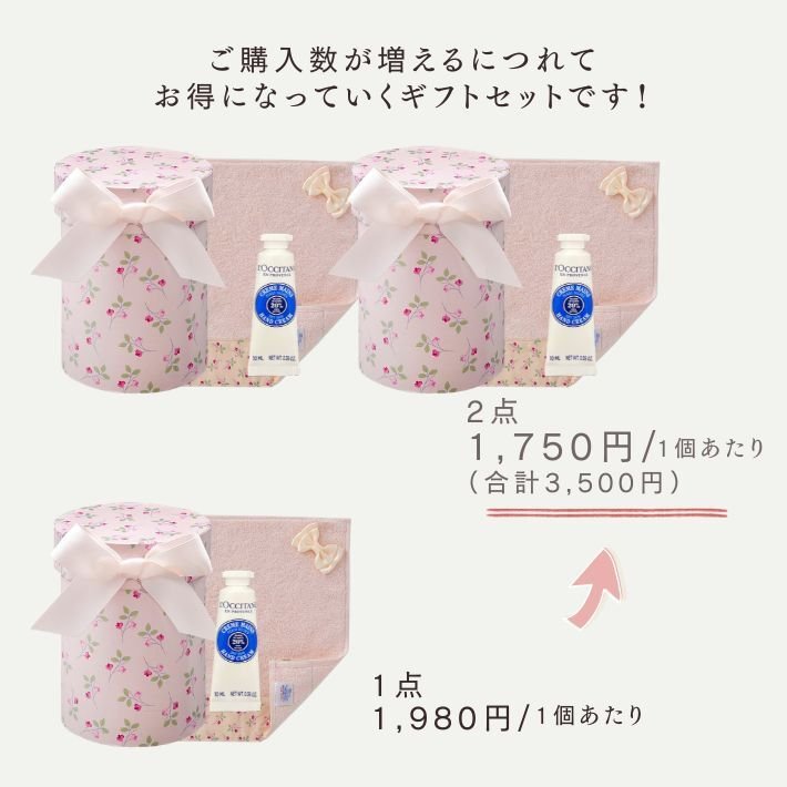 ロクシタン ハンドクリーム ギフト 女性 誕生日プレゼント 人気 プチギフト 選べる ミニ 10ml 日本製 タオルハンカチ 今治 セットでお得! 可愛い おしゃれ ギフトセット 彼女 女友達 妻 お礼 送別 お返し 贈り物 ハンドケア ラッピング済 送料無料 心ほどける、香りと手触りのご褒美。「いつもありがとう」を、贅沢な潤いにのせて