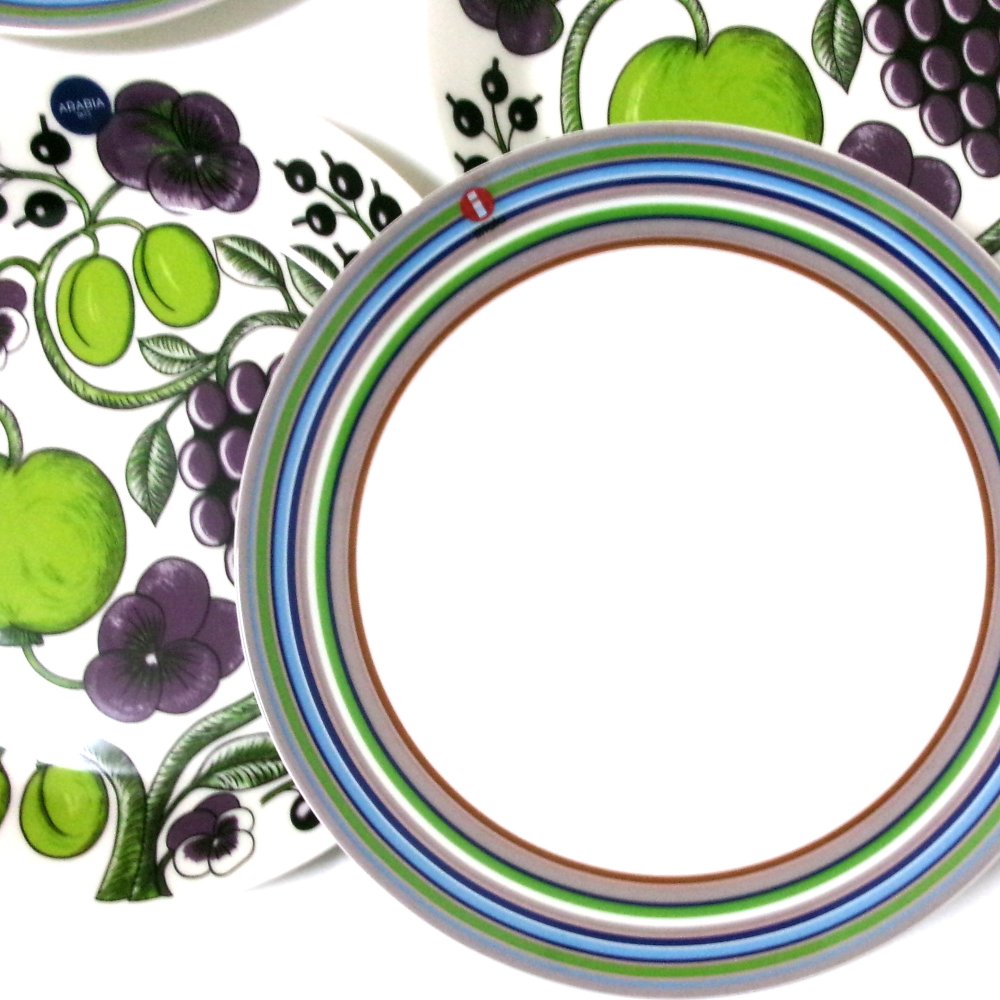 北欧ブランド食器セット　アラビアARABIAパラティッシ　パープル、イッタラiittala  オリゴorigo  ベージュ   プレートペア【食器セット　贈答　プレゼント　お祝い　花柄】【御結婚御祝・内祝・新築御祝・還暦御祝・御礼・寿・ギフト包装可能】