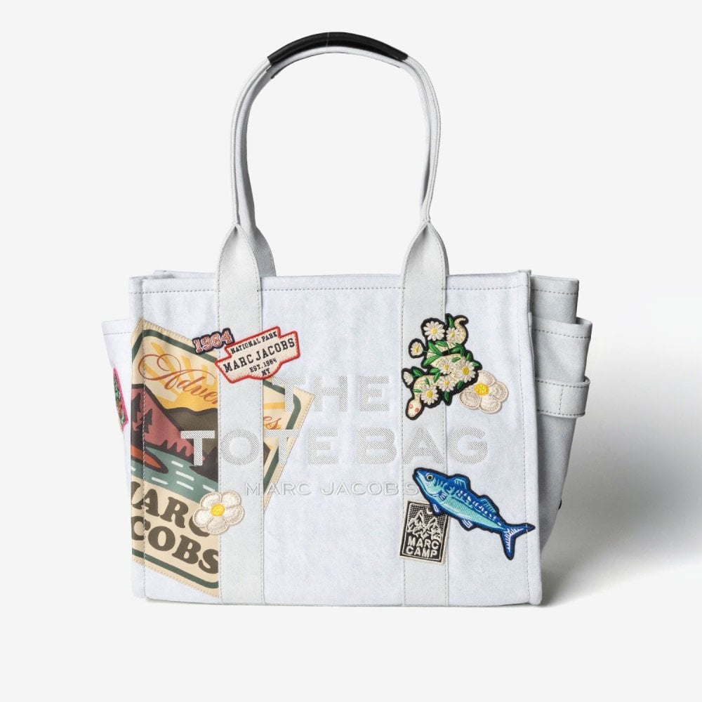 マークジェイコブス MARC JACOBS THE CAMP PATCHWORK DENIM LARGE TOTE BAG ザ キャンプ パッチワーク デニム ラージ トート バッグ 2P6HTT007H02 レディース バッグ