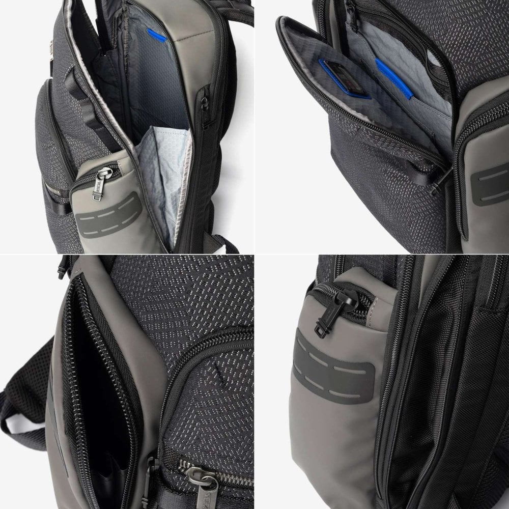 トゥミ TUMI ALPHA BRAVO アルファ ブラボー Navigation Backpack ナヴィゲーション バックパック 0232793D 142479 0232793DGMT 159082 リュックサック メンズ バッグ ブラック 防水加工 ラップトップ収納 PCポケット 収納力 大容量 通勤 ビジネス