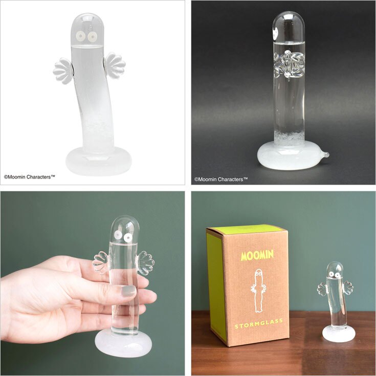 MOOMIN ニョロニョロ ストームグラス ムーミン 送料無料 結晶 天気 天気予報  茶谷産業 151-333243 気温 気象 気象計 インテリア 置物 ギフト プレゼント 贈り物