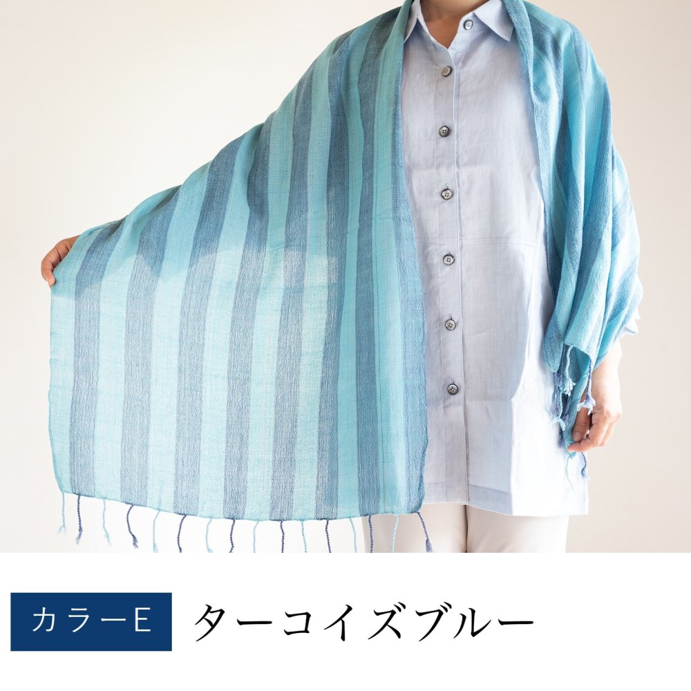 誕生日プレゼント 母 手織り絣ストール 綿100% プレゼント 祖母 ストール 母親 誕生日 ショール スカーフ マフラー 60代 70代 80代 敬老の日 母の日 おばあちゃん 義母 お母さん かすり 薄手 軽い 木綿 コットン レディース ミセス ファッション シニアファッション シニア