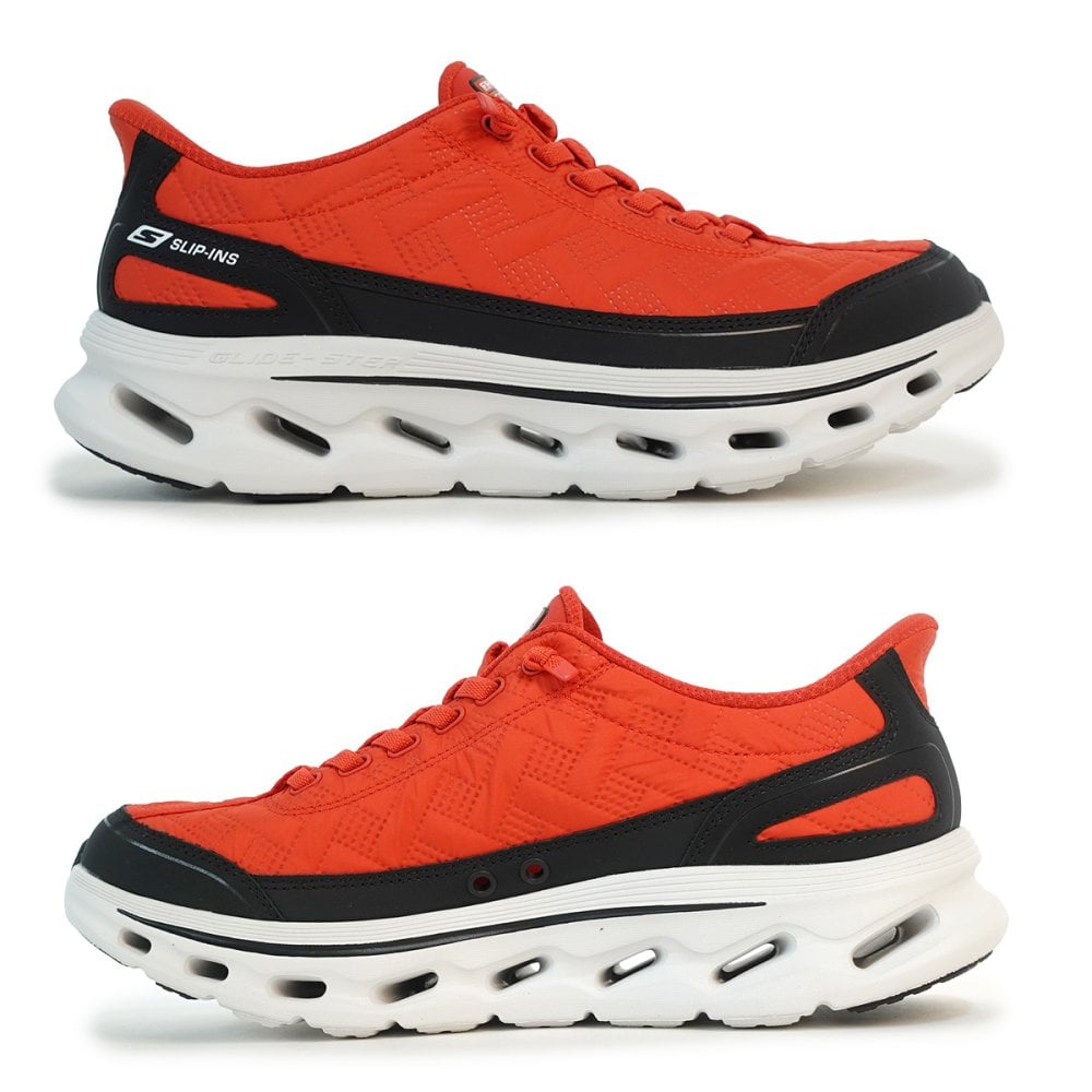 SKECHERS スケッチャーズ スニーカー スリップインズ ゴーウォーク グライドステップ 2.0 コージーフィット ウォーカー 217035 RDBK レッド/ブラック
