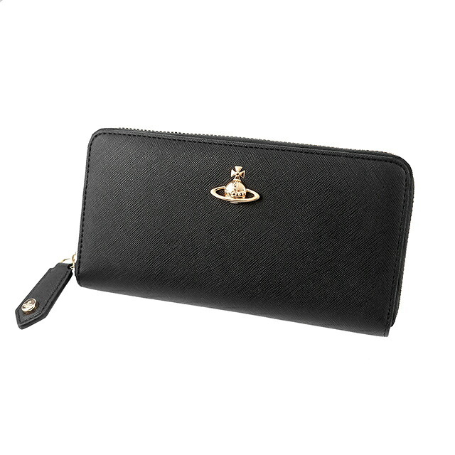ヴィヴィアン ウエストウッド 長財布 メンズ レディース ブランド Vivienne Westwood ロゴ 5106005BW S000B N402 BLACK ビビアン