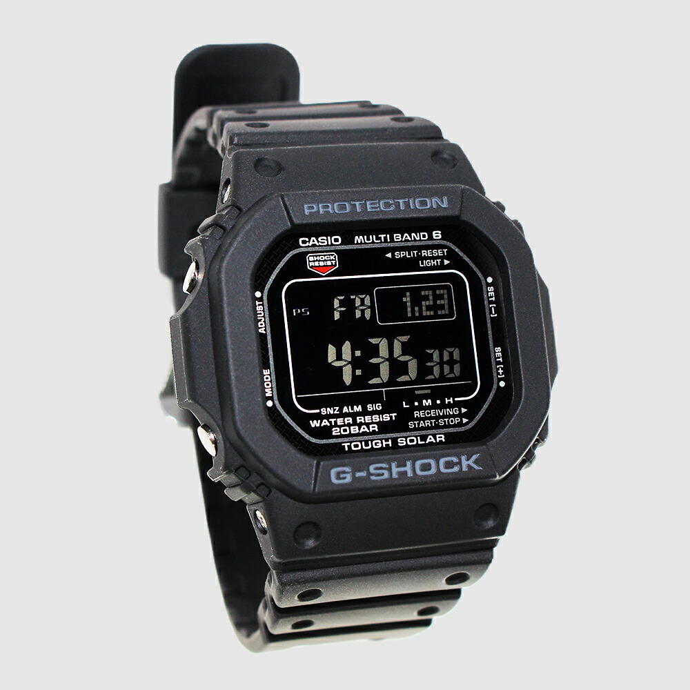 【レビューで延長保証 11年】カシオ CASIO G-SHOCK G-ショック 電波ソーラー GW-M5610U-1B DIGITAL 5600 SERIES ブラック メンズ デジタル 腕時計 ギフト プレゼント【海外正規品】送料無料