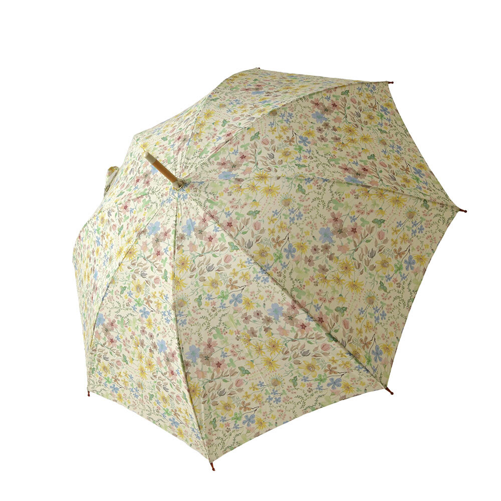 【Cou Pole クーポール】晴雨兼用 リバティプリント 桜ハンドル 長傘 / UVカット日傘 (CC-73007)レディース LIBERTY 花柄 フラワー 紫外線対策 日本製 アンブレラ プレゼント ギフト coupole 雨傘 母の日 クリスマス 60代 50代 40代 30代