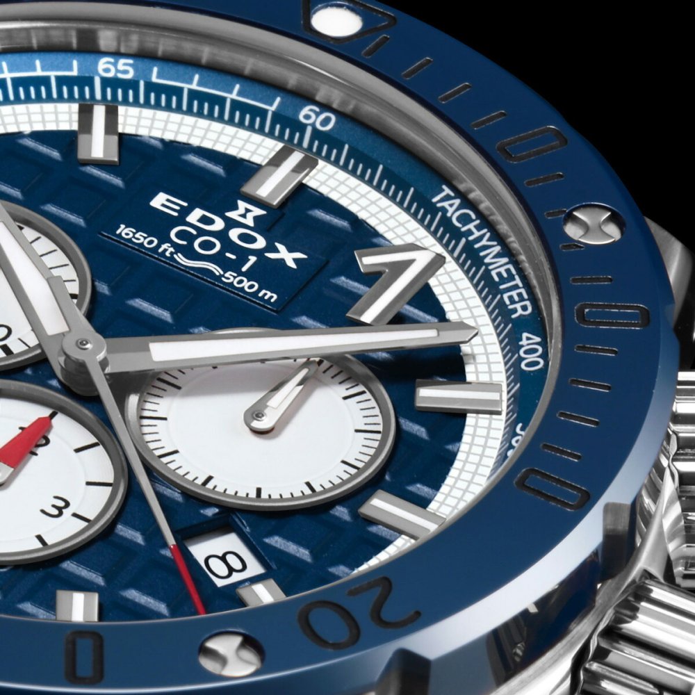 エドックス EDOX クロノオフショア1 クロノグラフ 腕時計 メンズ 10221-3BU9-BUIN9 CHRONOFFSHORE-1