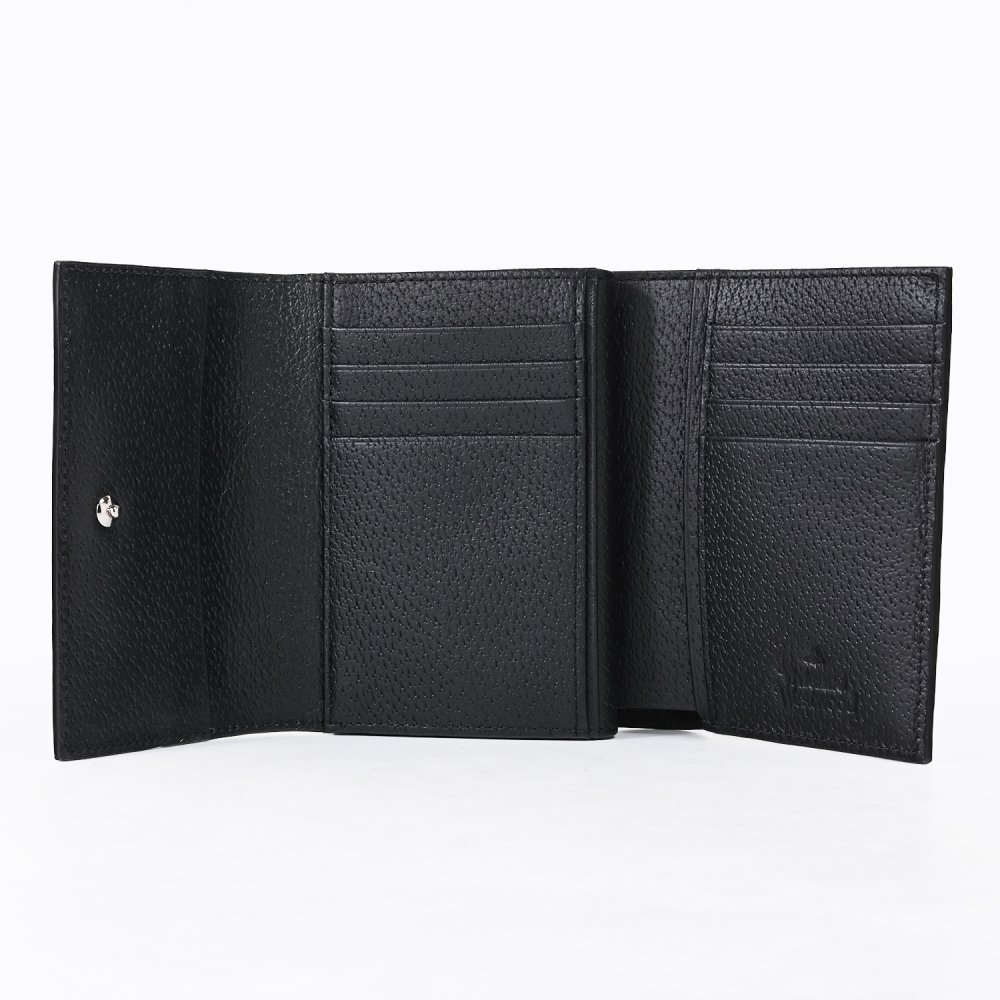 ヴィヴィアンウエストウッド Vivienne Westwood 三つ折り財布 コンパクト がま口小銭入れ付き ウォレット レディース ブラック 5107005HW L00F7 N401 折財布 送別会 誕生日 お中元 結婚祝い 結婚式 彼氏 息子 夫 男性 彼女 妻 女性 財布 高級 父の日 母の日【スペシャルラッピング660円(別売り)】 即日発送ファッション小物 ホワイトデー