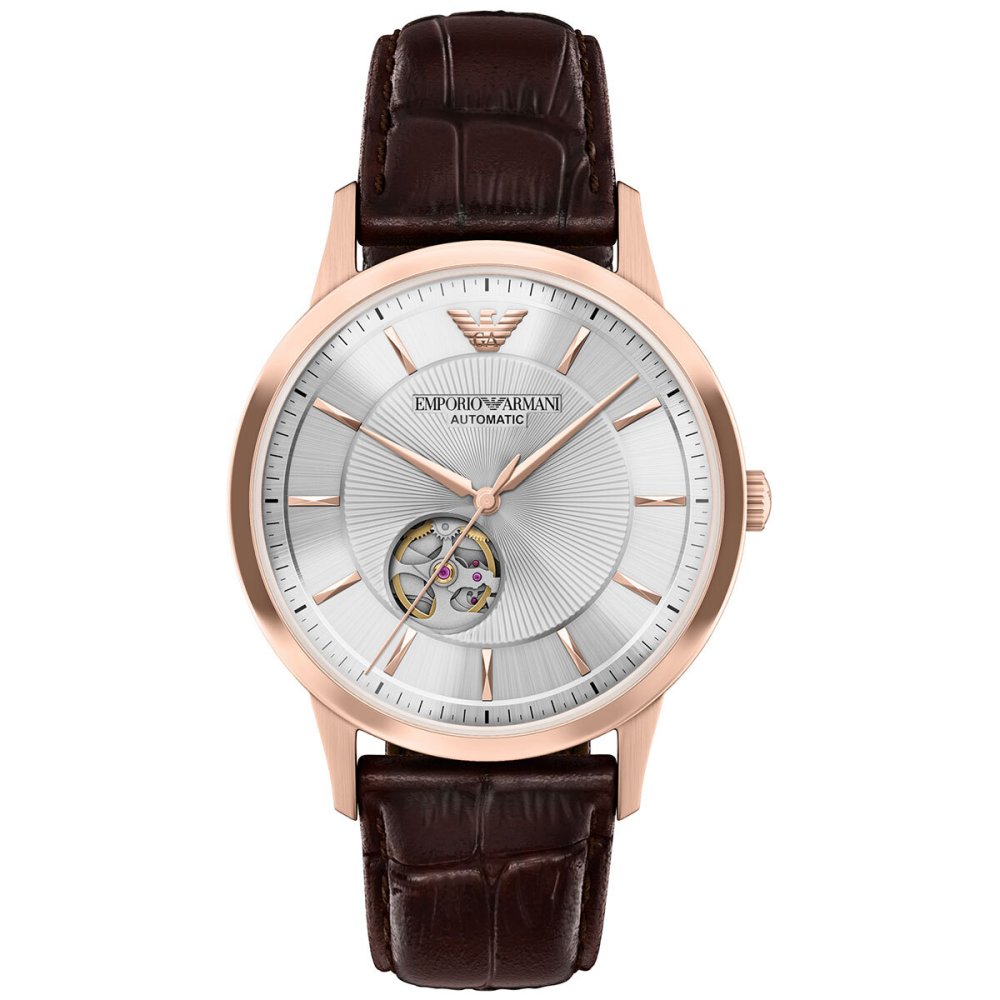 エンポリオアルマーニ EMPORIO ARMANI 腕時計 メンズ 自動巻き レザー AR60098【2026 新作】