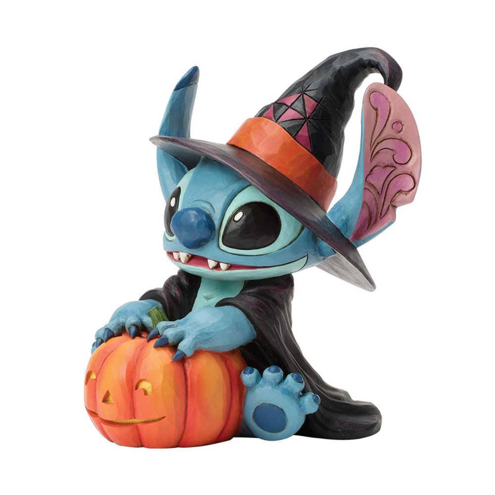 ジム ショア Jim Shore ディズニー トラディション Disney Traditions スティッチ ウィッチ バイ ジャック・オ・ランタン 置物 フィギュア 人形 6017942 リロアンドスティッチ インテリア ＜ハロウィン＞