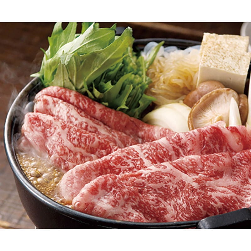 萬野屋 萬野和牛 すき焼き用肩ロース (6619-100) [お中元][お歳暮] ※送料無料(北海道・沖縄・離島への配送不可)