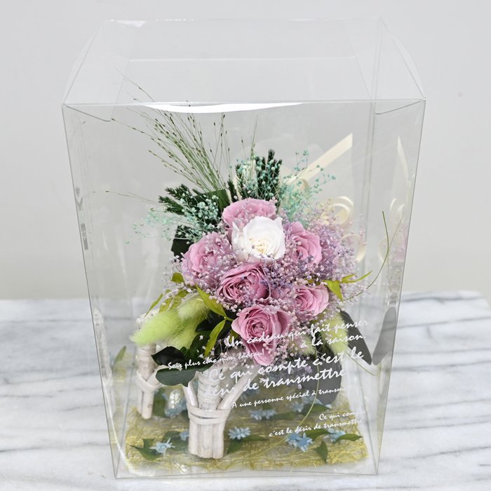 【最後の1点】花待ちの小さなイス ― 7つの薔薇の約束 ―　プリザーブドフラワー　ドライフラワー 　お祝い 　飾り　ウェディング