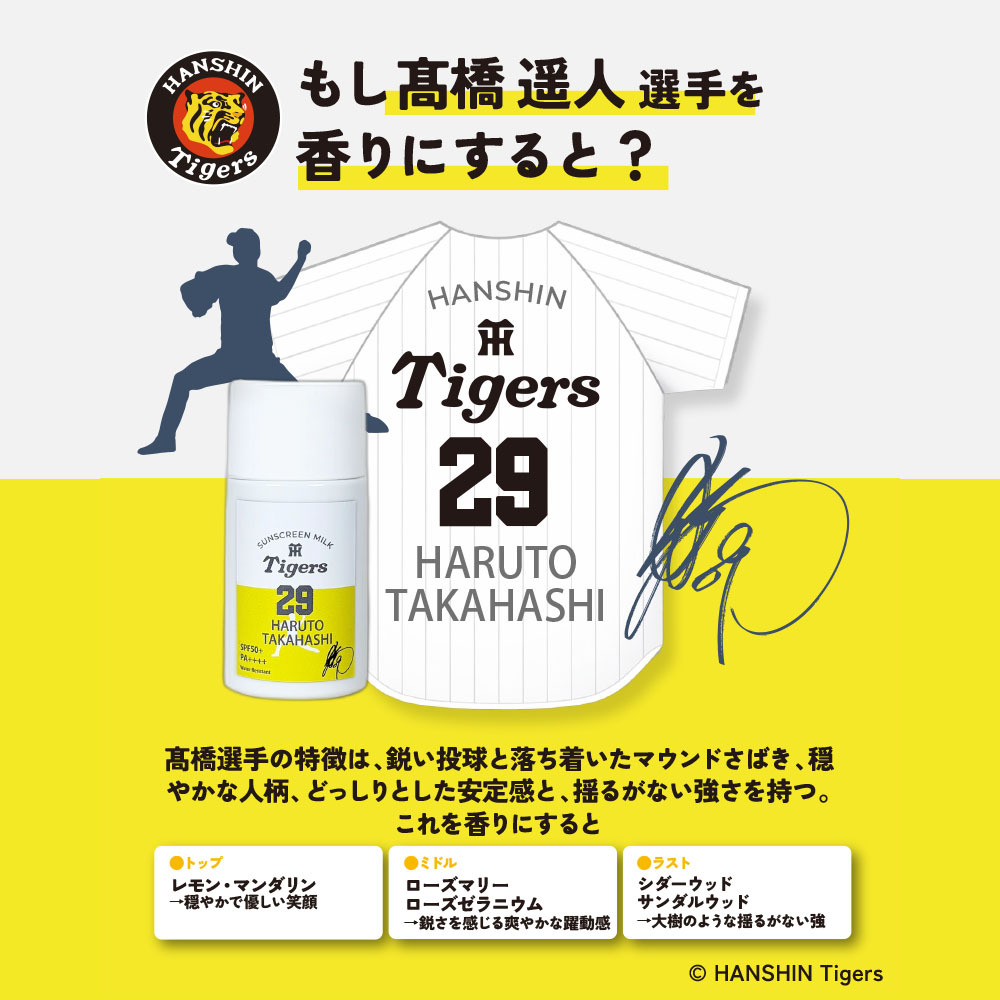 阪神タイガース サンスクリーンミルク ＃29 髙橋遥人 選手
