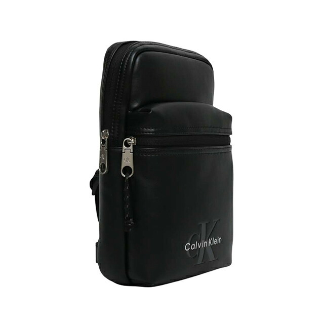 カルバンクライン CALVIN KLEIN BOLD LOGO WEBBING SLING ショルダーバッグ lv04d3449g-ub1 メンズ BLACK
