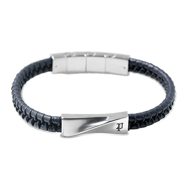 ポリス ブレスレット メンズ ブランド POLICE CONTORTO GB0081706 ネイビー シルバー アクセサリー