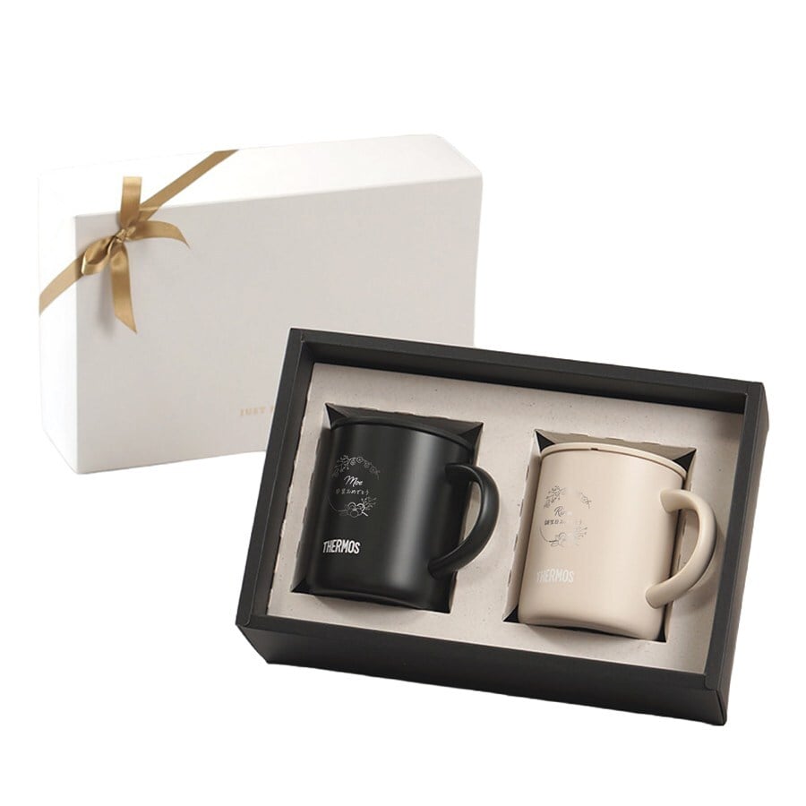 名入れ マグカップ サーモス マグ ペア セット Thermos JDG  お揃い グラス 結婚祝い 新築祝い 夫婦 両親 カップル 誕生日 銀婚式 記念品 名前入り おしゃれ 母の日 ギフト ラッピング 実用的