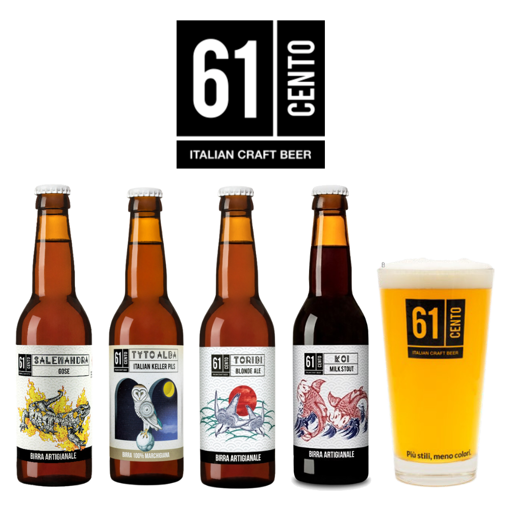 イタリア Birrificio 61cento 330ml 飲み比べ 4本セット ギフト 詰め合わせ 飲み比べセット クラフトビール ご当地ビール 地ビール 輸入ビール