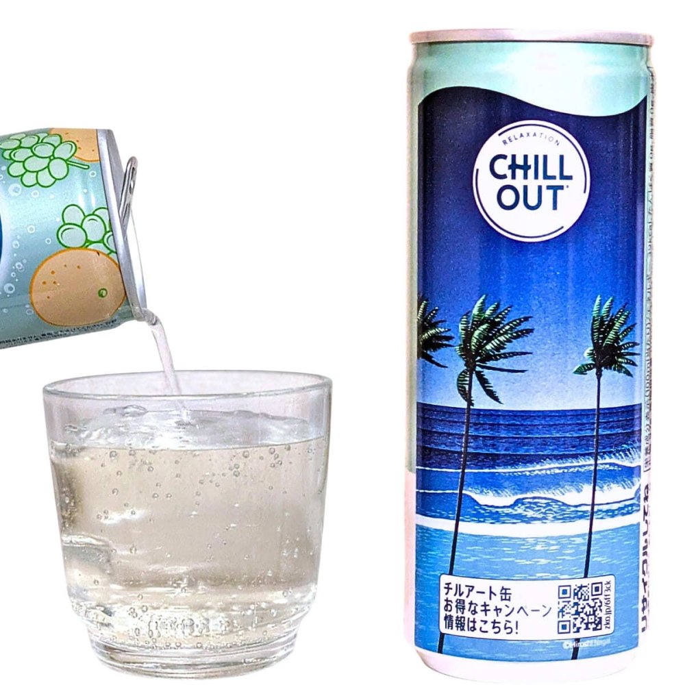 CHILL OUT ( チルアウト ) リラクゼーションドリンク　ノンカフェイン　炭酸飲料　250ml×12本　日本製　Chillout Relaxation Drink　#37511
