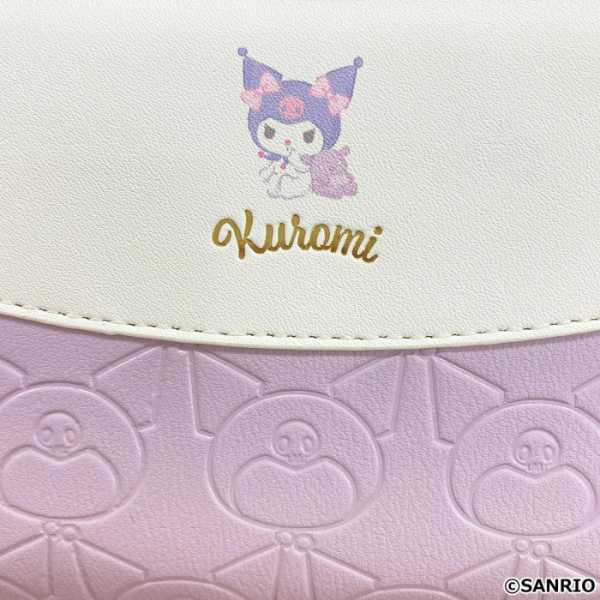 クロミ 長財布 ラウンドファスナー レディース サンリオ キャラクター 型押し 合成皮革 ロングウォレット 大人 可愛い 財布 おしゃれ 大容量 収納 プレゼント ギフト サンリオ正規ライセンス品