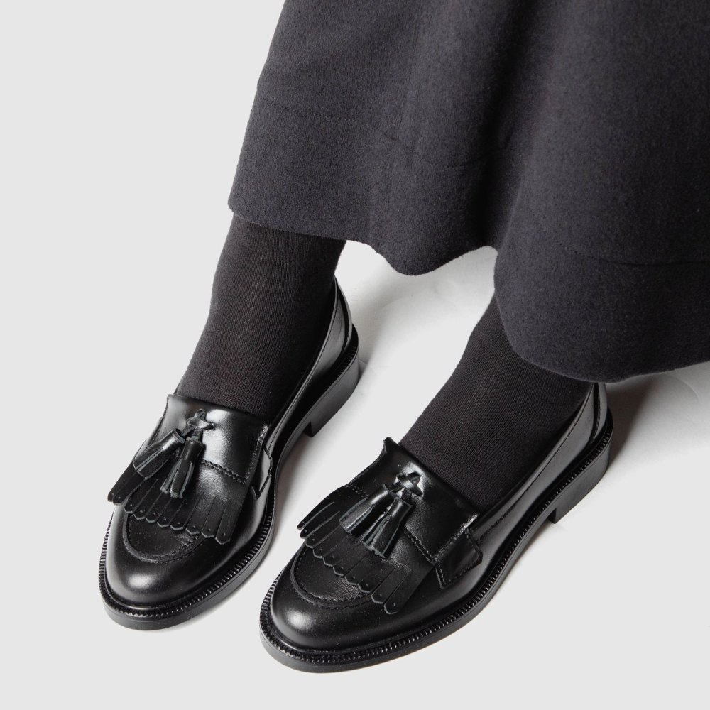 【正規品】 エネス ENESS KILT TASSEL LOAFERS キルト タッセル ST-4820 ローファー レザー レディース シューズ