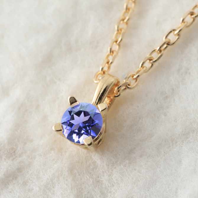 タンザナイト ネックレス K14 ゴールド ネックレス ハワイアンジュエリー ネックレス 14K K14ゴールド 14金 イエローゴールド ピンクゴールド ホワイトゴールド 12月誕生石 一粒 ギフトラッピング可能 プレゼント ハロウィン 【品番：CG-GP501-12】