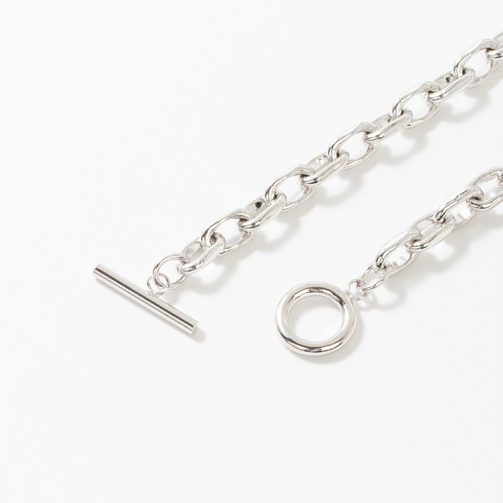 リンク チェーン ブレスレット シンプル お揃い ペアアクセ シルバー ゴールド ユニセックス Brass