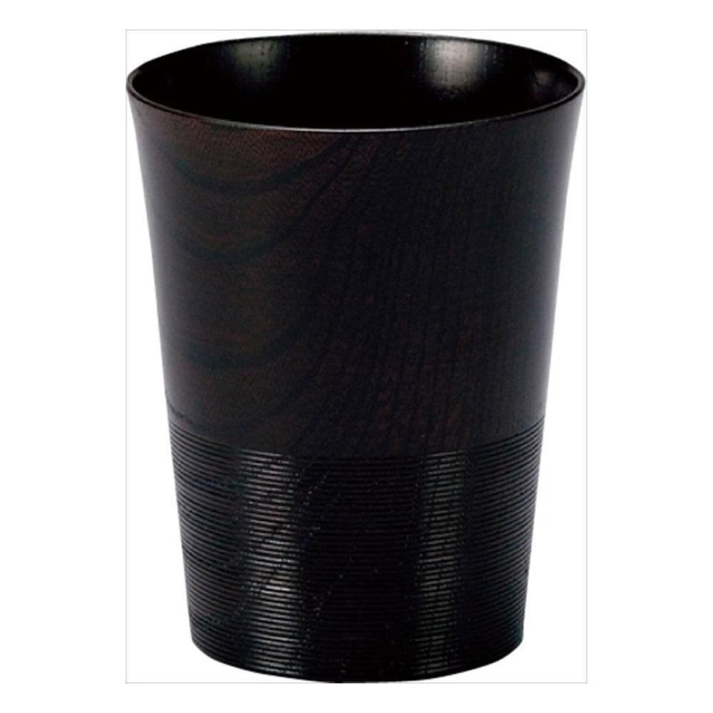 伝 TSUTAE トールカップ 黒 山中漆器 カップ 天然木製 漆器 国産 漆塗【北海道・沖縄県・離島 配送不可】