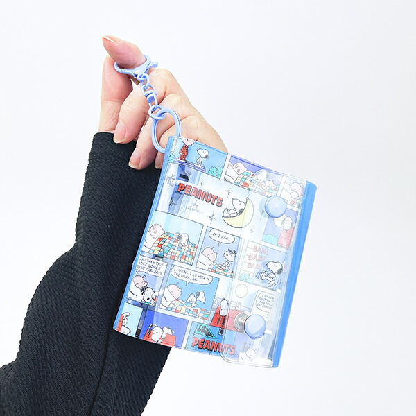 スヌーピー コミック ミニシールバインダーチャーム 文具 SNOOPY