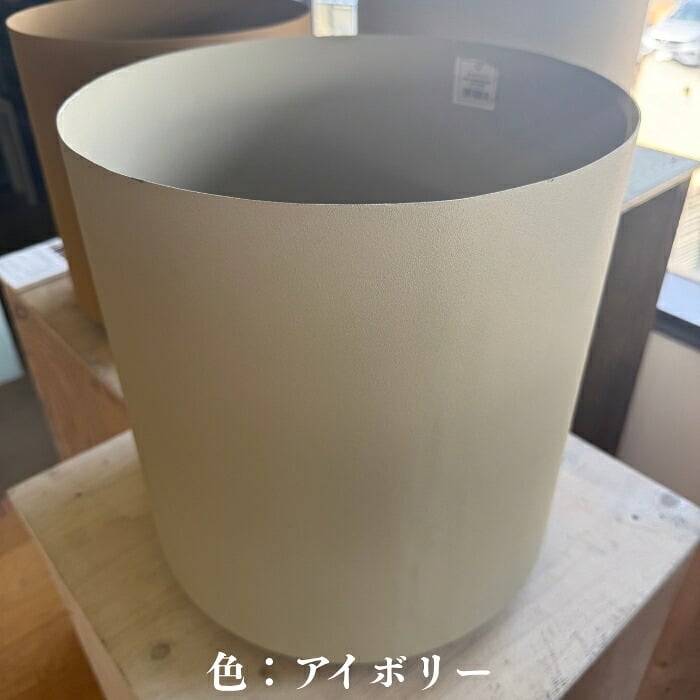 鉢カバー おしゃれ 大型 13号 10号 KONTON コントン フェルム シリンダー キャスター付き 移動 円柱 丸型 屋内 室内 高級 北欧 モダン ナチュラル 観葉植物用 多肉植物 サボテン 特大 底穴なし スチール アルミ 玄関 リビング インテリア プランター 深型 ブラック