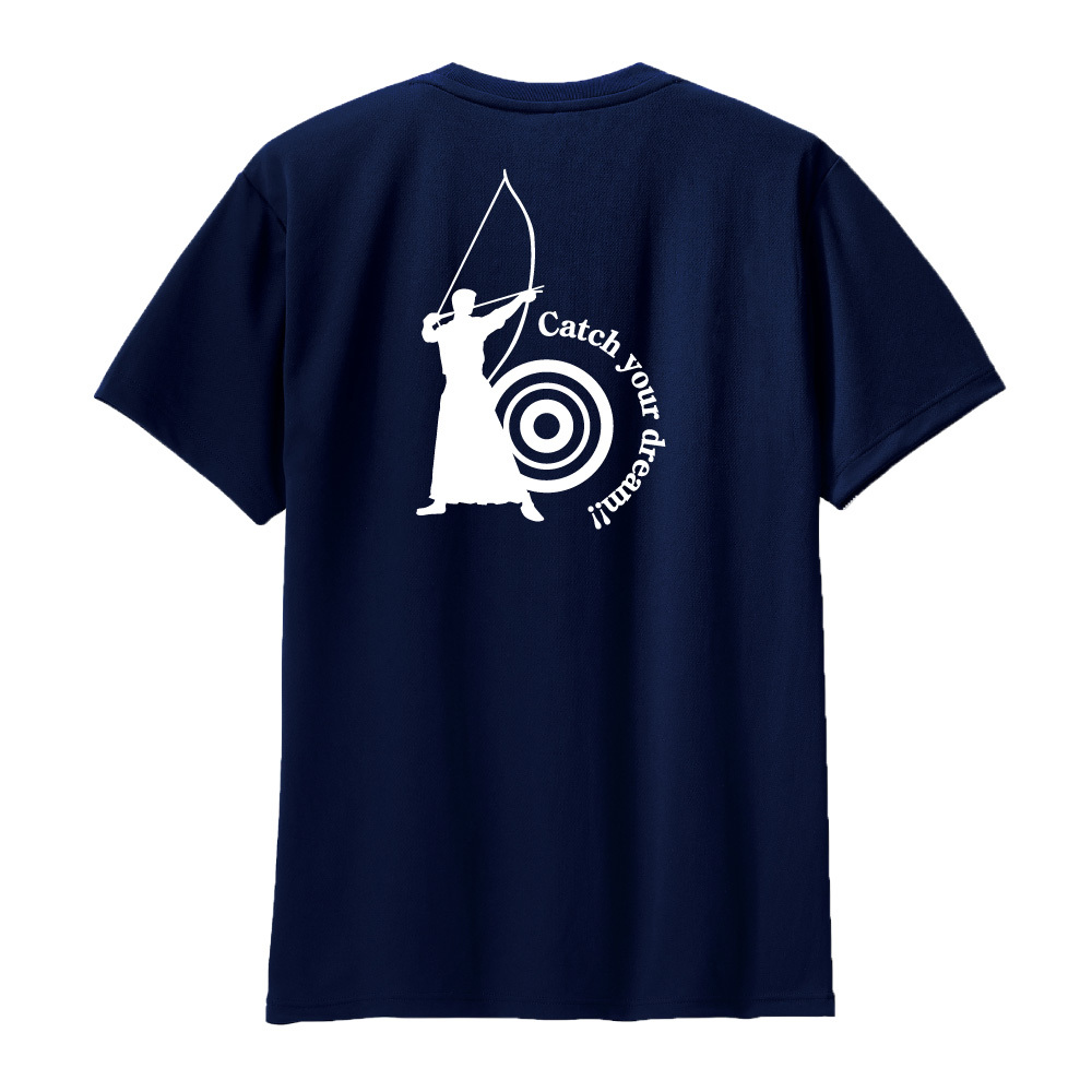 弓道 ドライ Tシャツ 吸汗 速乾 メッシュ オリジナル 名入れ無料 メンズ レディース (CYD) 入学・入部・サークル・クラブ SS S M L LL 3L 4L 5L