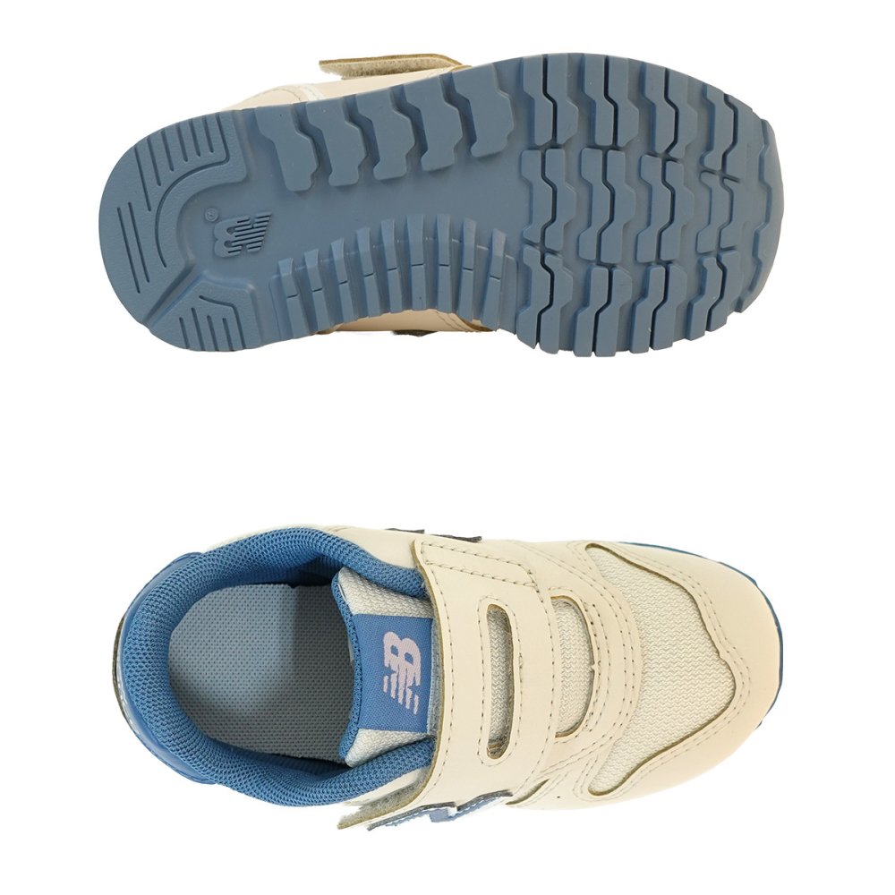 ニューバランス new balance 373 スニーカー 子供靴 ベビー シューズ 運動靴 靴 出産祝い 女の子 NB I373 8T7 W ベージュ/ブルー 運動会 通園 遠足
