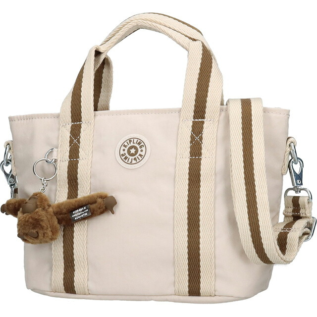 キプリング トートバッグ レディース ブランド Kipling ミンタ ロゴ ワンポイント 無地 2WAY KI7541-9LO Soft Sand