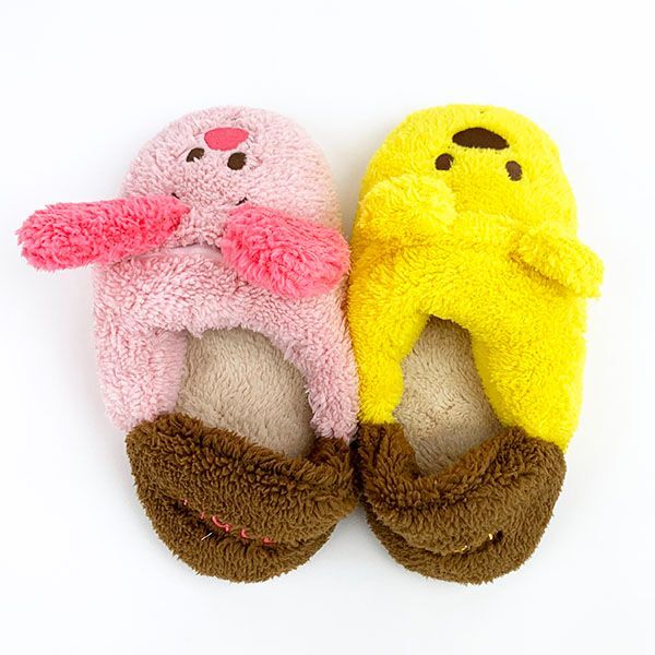 ディズニー プー & ピグレット あったか クニャック スリッパ パブーシュ ボア素材 ウィンター