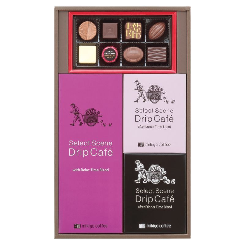 【ギフト対応無料】お歳暮 三喜屋珈琲 セレクトシーンドリップコーヒー&モロゾフチョコレート詰合せ (SSD-30CS) ※送料無料(北海道・沖縄は除く)