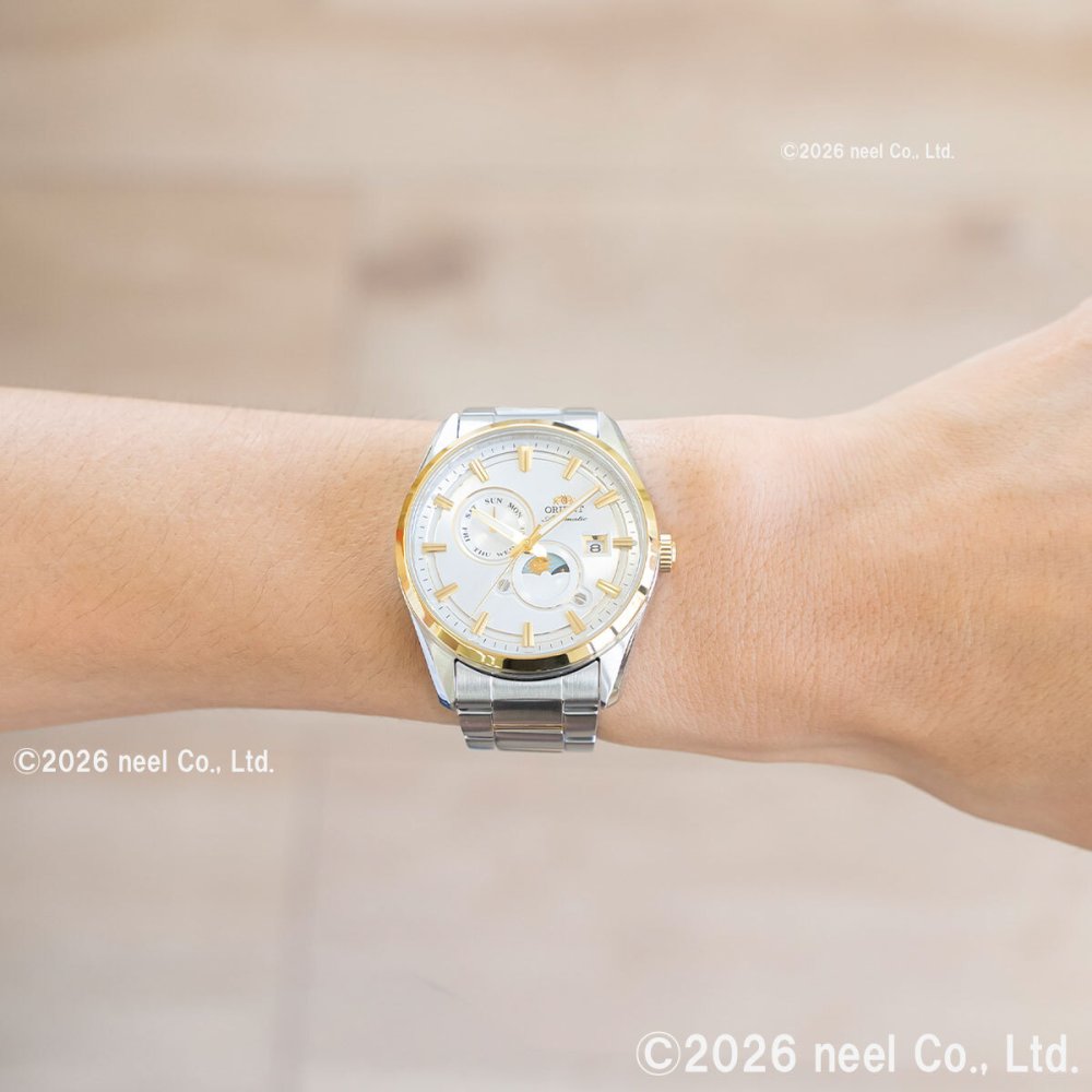 オリエント ORIENT コンテンポラリー Contemporary オリエントストレット サンアンドムーン SUN ＆ MOON 自動巻 腕時計 RN-AK0312S Orient Stretto【2026 新作】