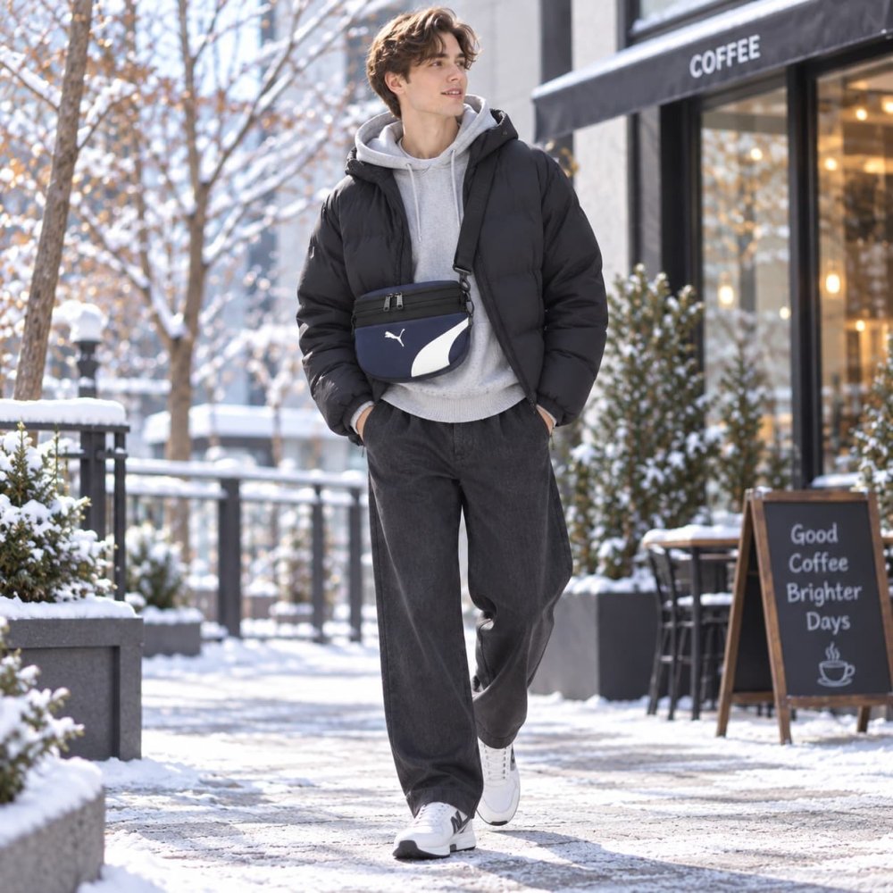 PUMA インサイド ショルダーバッグ ショルダー 斜め掛け かばん カバン 鞄 バッグ バック 普段使い 使いやすい メンズ ギフト プレゼント ブラック j20465