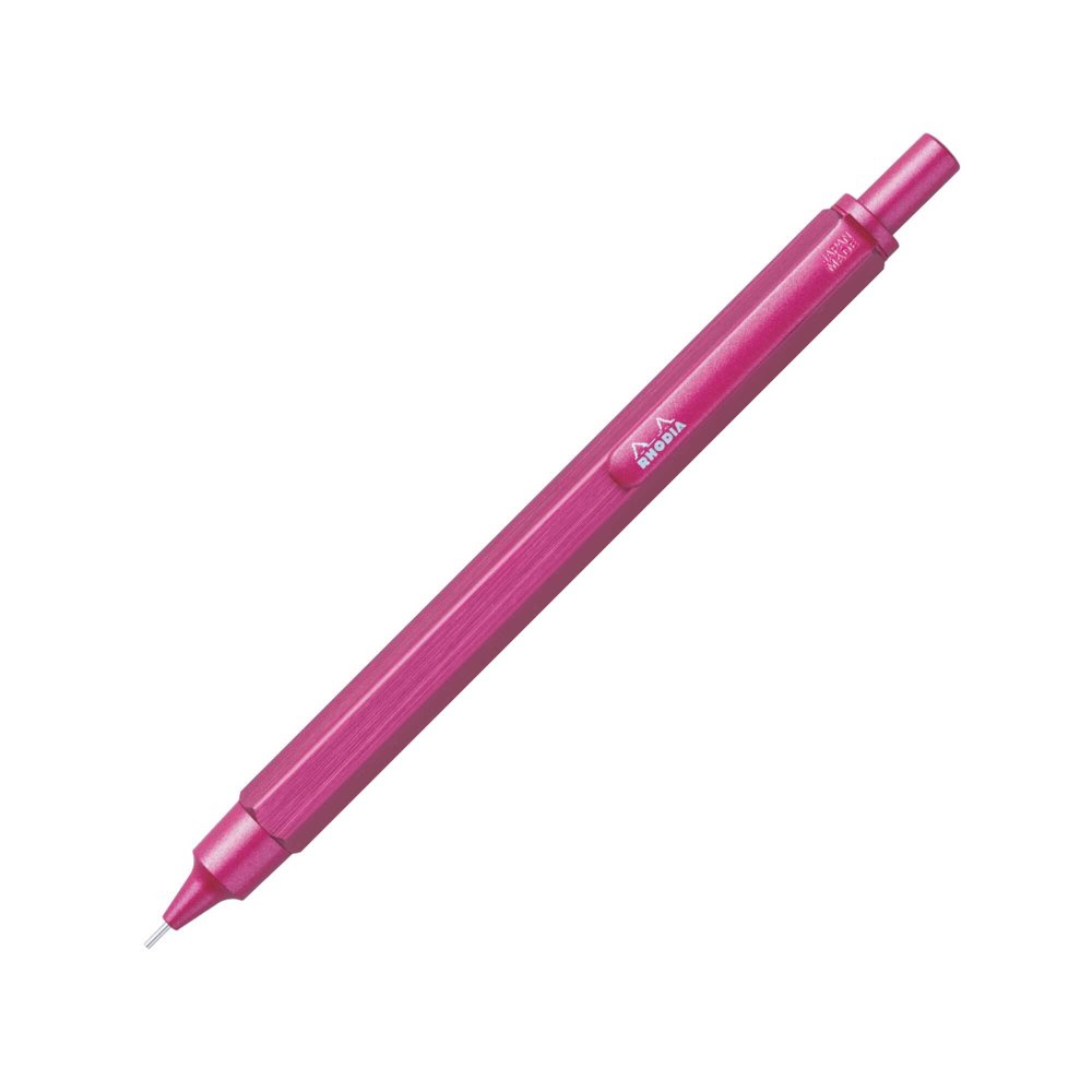 ロディア スクリプト シャープペン RHODIA シャーペン 限定色 高級 金属製 書きやすい 0.5mm 日本製 シャープペンシル プレゼント 男性 女性 メンズ ギフト おしゃれ 大人 贈り物 ピンク ブルー 高級文具 文房具 筆記用具 高級感 社会人 就職 入学 卒業 祝い 誕生日 箱入り