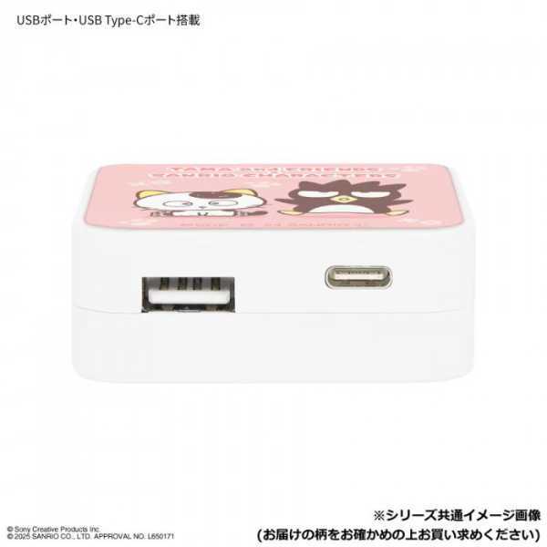 ACアダプタ USB Type-C 急速充電器 タマ＆フレンズ サンリオ ポチャッコ キャラクター グッズ スマホ タブレット 充電器 2ポート 同時充電 PSE認証済 サンリオ正規ライセンス品