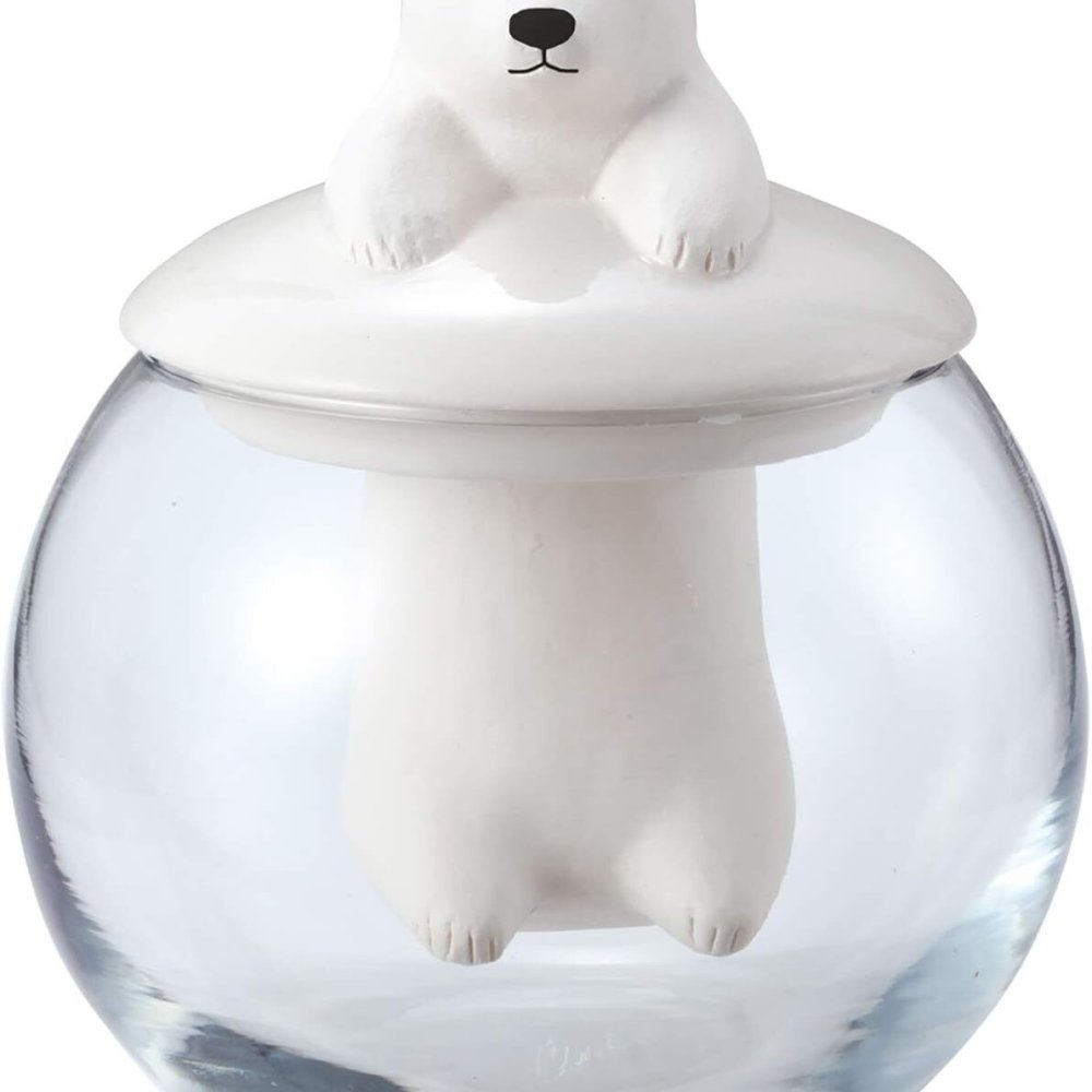 水に浸かった姿がかわいい 電気を使わないアニマル加湿器 気化式 エコ ドーム型 動物 シロクマ ネコ カピパラ リラックス 加湿 日本製 寝室 デスク ギフト プレゼント 無料ラッピング 女性 男性 母の日 クリスマス 誕生日 メッセージカード