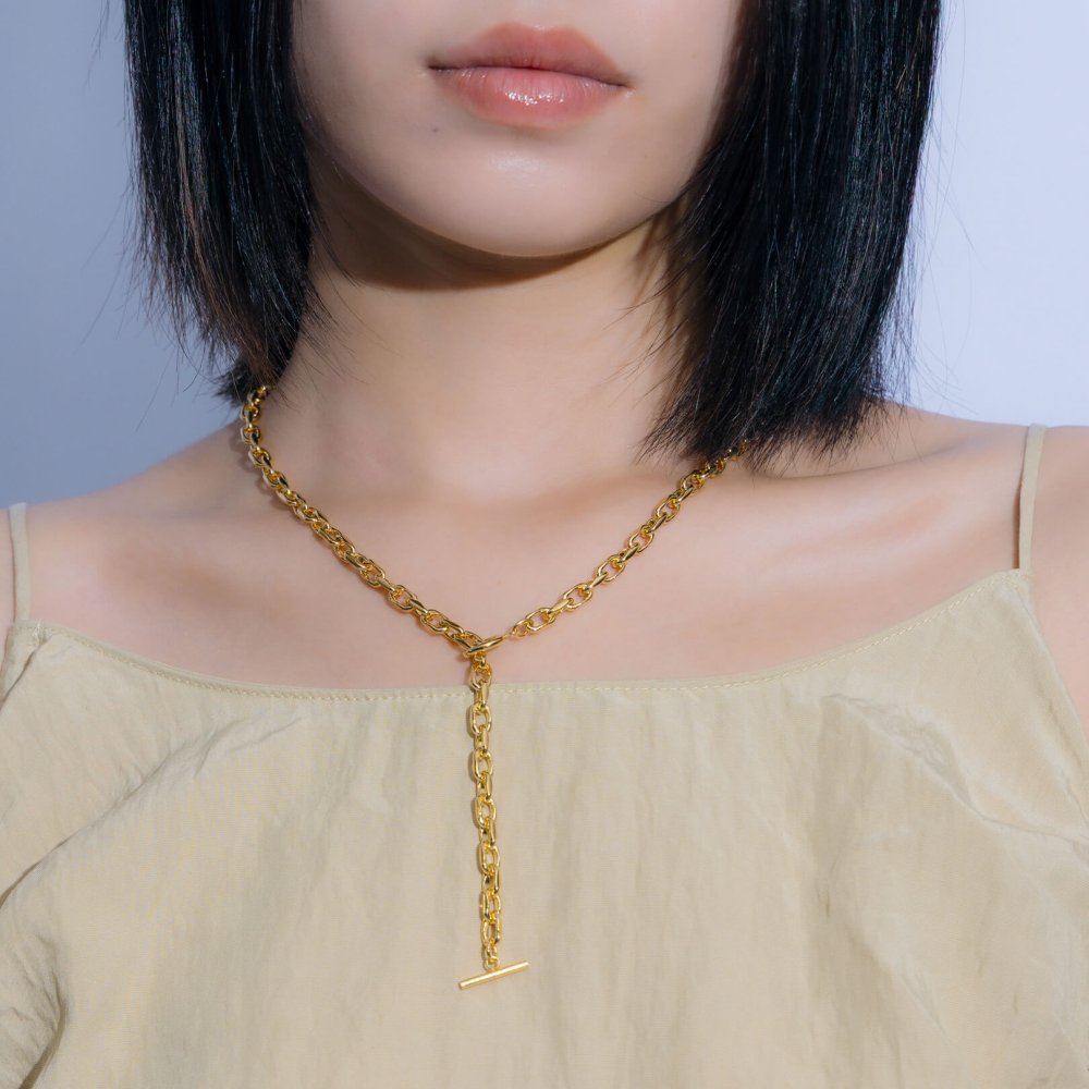 リンク チェーン ネックレス シンプル お揃い ペアアクセ ユニセックス