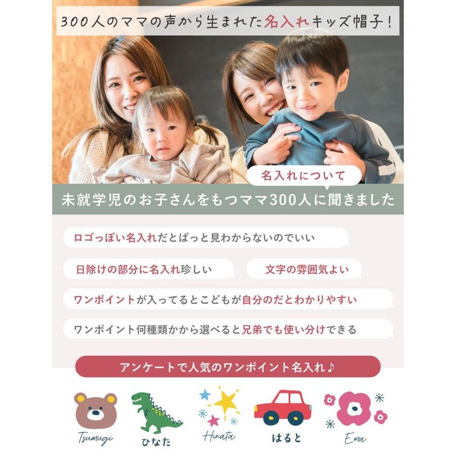  【 送料無料 】【 マークをえらんで 名入れ ができる キッズ UV 帽子 】日除け UVカット あご紐付き 男の子 ハット 女の子 夏 紫外線対策 ネックガード 2歳 3歳 ４歳 5歳 サファリハット 保冷剤 アウトドア