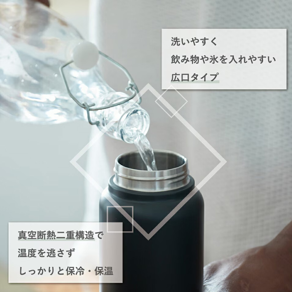 【ラッピング無料】スケーター マグボトル STSC10 1000ml ハンドル付き スクリュー式 ステンレスボトル 真空二重構造 保温 保冷 広口 大容量 水筒 ギフト 熱中症対策グッズ 