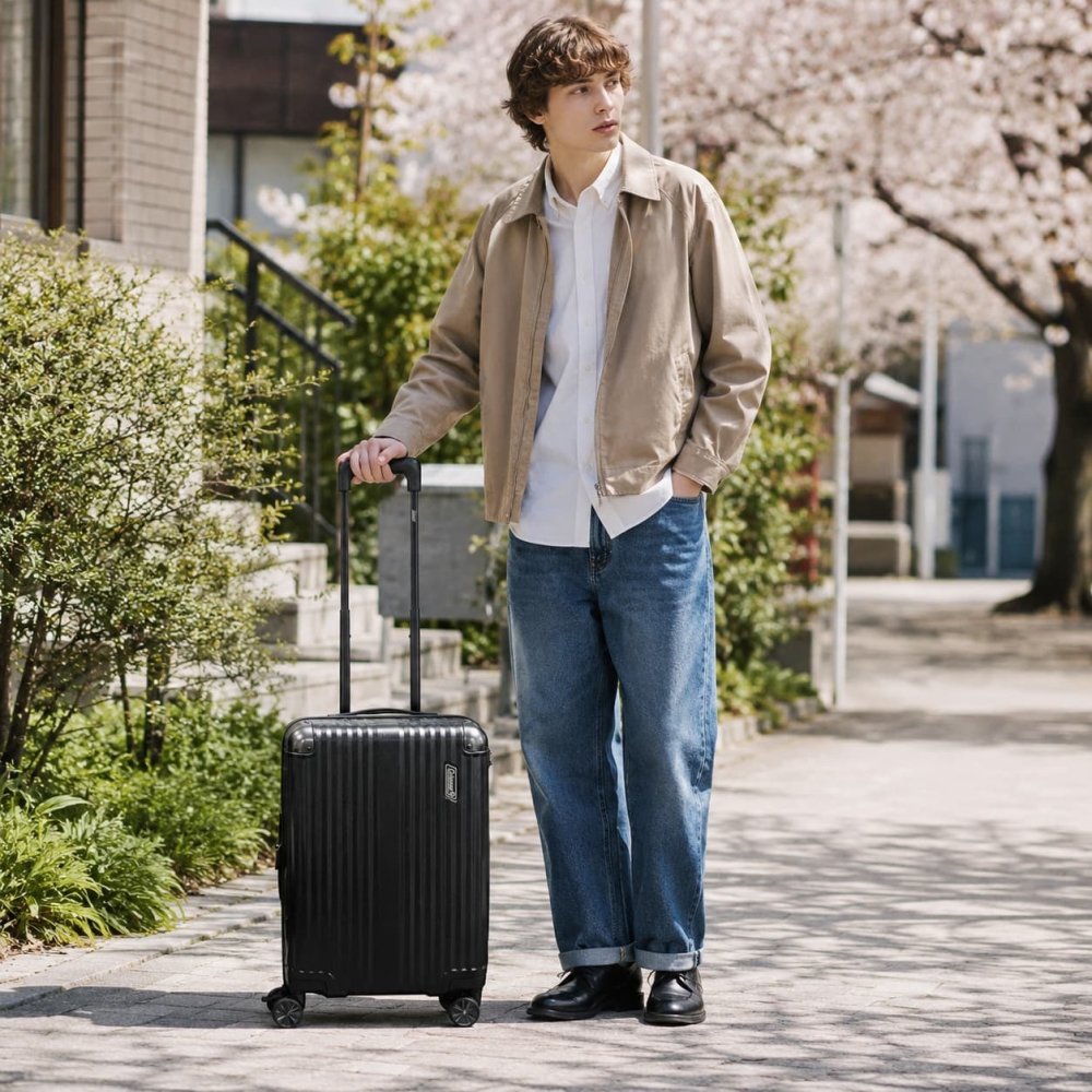Coleman ストッパー付拡張ZIPキャリーS 38-46L キャリーケース スーツケース 大容量 出張 旅行 使いやすい レディース メンズ ギフト プレゼント ブラック 60014