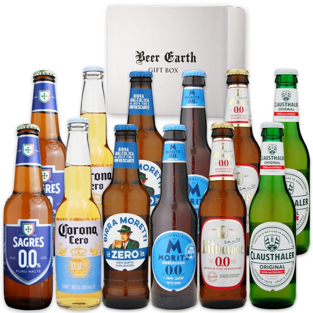 敬老の日にも 世界のノンアルコールビール 飲み比べ 6種類 12本 ギフトセット 脱アルコ―ル製法の本格派ノンアルビール 休肝日 お祝い 内祝 誕生日プレゼント 強化梱包 BEER EARTH GIFT BOX 送料無料  ギフトシール 熨斗 名入れ 無料対応