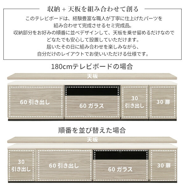 テレビ台AL 幅150cm ローボード テレビボード  国産 日本製 セミ完成品 リビングボード テレビラック リビング収納 大容量 背面収納 引出し TV台 AVボード TVボード おしゃれ 北欧 ナチュラル ウォールナット ブラウン グレー 木目
