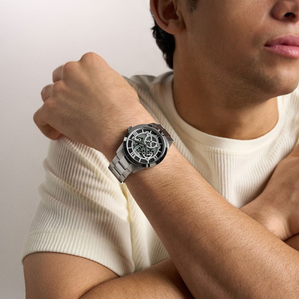 フォッシル FOSSIL 腕時計 メンズ TOWNSMAN アニメーション デジアナ ステンレススチールウォッチ FS6192【2026 新作】